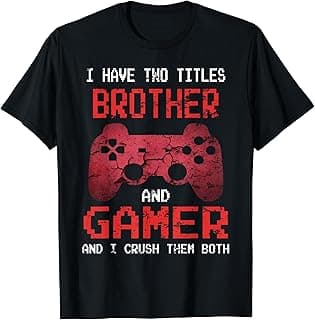 Funny Gamer Vintage Video Games For Boys Brother Son T-Shirt image