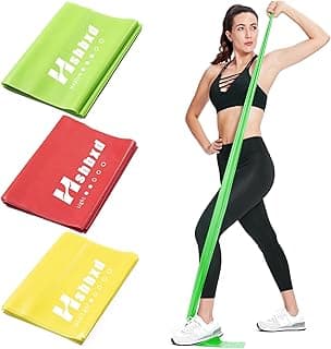 Resistance Bands Set, Latex-Free Exercise Bands for Working Out, Professional Physical Therapy Bands, Elastic Bands for Stretching, Suitable for Rehab, Yoga, Pilates, Gym, Home Exercise image