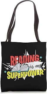Book Reading Reading Is My Superpower Tote Bag image