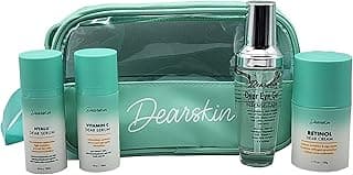 Anti-Aging Skincare Gift Set with Travel Bag - A Gesture of Ageless Love with Hyaluronic Acid Serum Vitamin C Eye Gel and Retinol Cream image