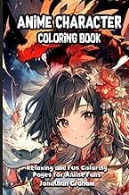 Anime Character Coloring Book: Relaxing and Fun Coloring Pages for Anime Fans image