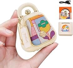 Muzen Mini Bluetooth Speaker, Mini Handbag Portable Small Cute Wireless Speaker, BT 5.0, 30s Recording, Lightweight Rechargeable HiFi Loud with Gift Box, Retro Decor Gift for Teen Girls Women