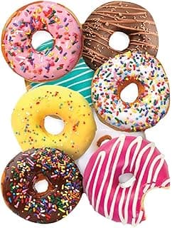 Playhouse Assorted Donuts 24-Piece Die Cut Shaped Mini Puzzle for Kids