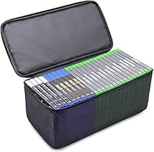 sisma Video Games Storage Case Compatible with Xbox PS5 PS4, Game Discs Holder Organizer Home Safekeeping