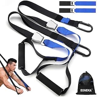 Resistance Bands Set with Handles, Eoneka Bodyweight Resistance Training Straps, Fitness Resistance Trainer Kit for Full Body Workout Indoor or Outdoor Gym image