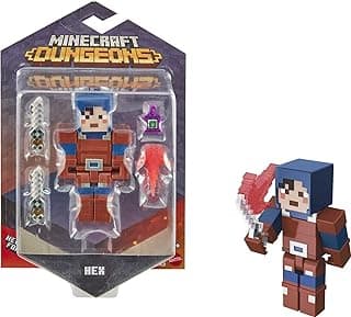 Mattel Minecraft Dungeons 3.25-in Collectible Hex Battle Figure and Accessories, Based on Video Game, Imaginative Story Play Gift for Boys and Girls Age 6 and Older image