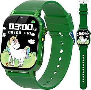 Kids Smart Watch Boys and Girls Toys for Age 5-12, 32 Puzzle Games HD Touch Screen Video Music Player Alarm Learning Cards Audiobook Calendar Calculator Pedometer Educational Toys Birthday Gifts