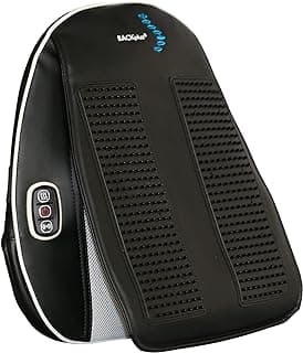 Shiatsu Massage Pad with Heat – Doubles as Foot and Back Massager – Includes Adjustable Chair Strap and Car Adaptor image