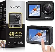 4K 60FPS 20MP WiFi Action Camera with Front LCD & Touch Rear Screens, 131 Feet Waterproof, Stabilization, EIS 2.0, Remote Control Outdoor Sports Camera, Vlog Underwater Camera with 2X Batteries image