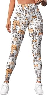Leggings for Women Workout Funny Printed Gym Athletic Womens Yoga Pants High Waisted Activewear Legging Pants image