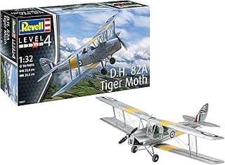 Revell 03827 D.H. 82A Tiger Moth 1:32 Scale Model Kit image