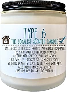 Type 6 Funny Personality Type Gift Enneagram Gift Candle Birthday Gift The Loyalist Birthday Gift for Her Gift for Friend Holiday Gift image
