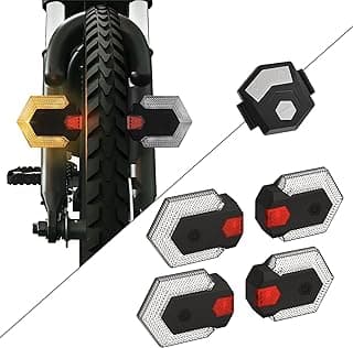 Bike Tail Light kit with Turn Signal, Split Bicycle Wireless Remote Control Waterproof Ebike Turn Lights Front and Back USB Rechargeable for Road Bicycle, Electric Bike, Scooter image