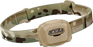 Princeton Tec Quad Tactical Headlamp with 4 Ultrabright RGB LEDs and 78 Lumens, IPX7 Water Resistance, Essential for Camping, Paddling, Trade Work, & Safety Preparedness, Multicam image