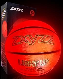 Rechargeable Glow in the Dark Basketball, LED Light Up Basketball with Accessories, Cool Toys for Birthday Easter Gifts Ideal, Stuff Ages for 8 9 10 11 12 13 14 15 Years Old Boys Kids Teenage Youth