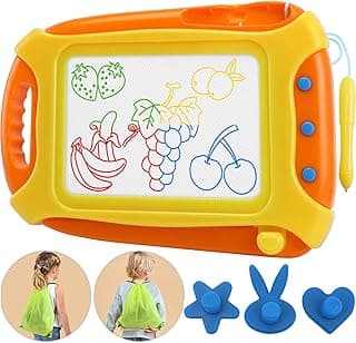 Toddler Toys Magnetic Board,Magentic Drawing Doodle Board for Toddlers,Etch Travel Size Writing Painting Sketch Kids Toys for 3 4 5 Year Old Girls Boys Christmas Easter Valentines Day Gifts for Kids image