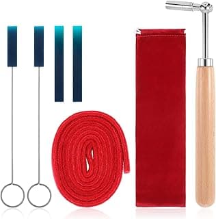 Piano Tuning Kit Professional with Tuner, Piano Tuning Hammer Professional Piano Tuning Lever Tools with Case, Piano Tuner Hammer Mute Kit Tools for Beginner and Professional Tuner