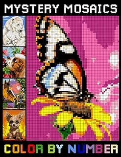 Mystery Mosaics Color By Number: Great Pixel Art Coloring Book for Everyone, Color Quest Extreme Challenges to Reveal Hidden Picture image