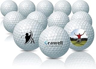 Personalized Golf Balls - Custom Golf Balls for Men - Customized Text or Logo Image Upload Golf Balls Printed - Gifts for Men, Golfers, Golf Lovers - Golf Course Golf Club Essentials…