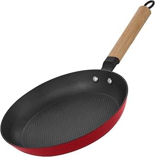 Nonstick Frying Pan 10 inch, Ceramic Cast Iron Skillet, Lightweight Pre-seasoned Cast Iron Pan, Free of PFAS and PFOA, Dishwasher & Oven Safe Detachable Handle image