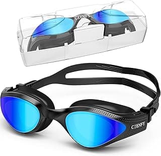 Unisex-Adult Swim Goggles, Polarized Goggles Swimming Men Women, Anti-fog Leak-proof Clear Vision Underwater image