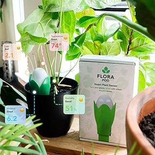 Pod AI-Powered Smart Plant Monitor | for Indoor or Outdoor Plants | Personalized Alerts for Moisture, Temperature, Humidity, and Light image