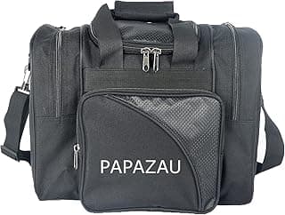 Bowling Bag for Single Ball - Single Ball Tote Bag with Padded Ball Holder - Fits a Single Pair of Bowling Shoes Up to Mens Size 14 image