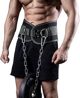 MANUEKLEAR Quick Locking Dip Belt, Weightlifting Belt, Weight Lifting Belts for Men Women Heavy Duty Dipping Powerlifting Belt with Chain 40 inchs image