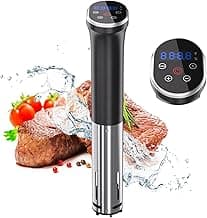 Sous Vide Machine Upgraded 1100W Sous Vide Cooker Fast Heating, Ultra Quiet Immersion Circulator Precision Cooking Machine, IPX7 Waterproof, Accurate Temp, Digital Timer, Touch Control image