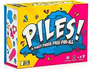 Piles – Card Games – Family Games – for Kids 8 and Up – Games for Adults – Family Game Night – Travel Games – Party Games – Memory Games – 10 Mins image