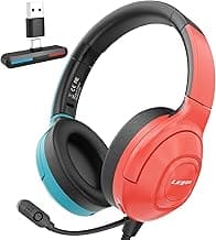 Wireless Gaming Headset with Microphone - AI Noise Cancellation and 7.1 Surround Sound Bluetooth Headphones, Wired Headphones with 3.5 mm Audio Jack, Headphones for PC Computer Laptop PS4 PS5 Teams image