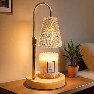 Candle Warmer Lamp with Timer, Birthday Gifts for Women, House Warming Gifts New Home, Home Bedroom Decor Dimmable Wax Melt Warmer for Scented Wax,Mom Birthday Gifts from Daughter image