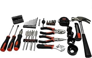B&D 66 Piece Household Hand Tools and Accessories Home Tool Kit for DIY Repairs and Projects image