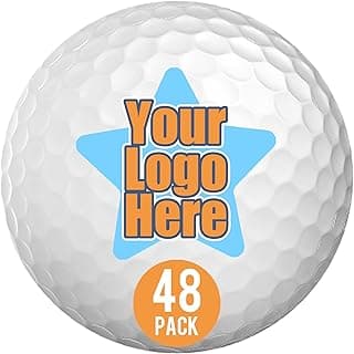 Custom Logo Golf Balls - Promotional Bulk Golf Balls for Weddings, Marketing, Business, Events and Tradeshows