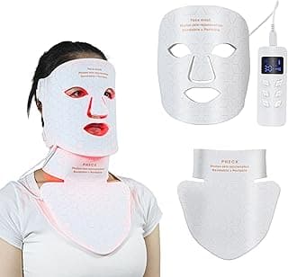 Elitzia LED Spectrum Mask Neck Beautifying Light Face Mask Instrument Home Convenient Photon Rejuvenatingk Facial Mask Beautify Skin Deeply Smoothes Fine Wrinkles ETD255 image