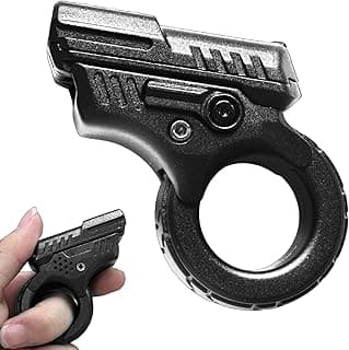 EDC Alloy Fingertip Toy Pistol,Metal Hand Spinner,Office Desk Decompression Toys,Kid Adult ADHD Sufferers Gift Toys(Black) image