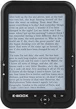 Haofy Reader 6 Inch Ebook Reader 16GB 8GB 4GB Eink Display 29 Languages 300DPI Portable with Blue Cover for Reading on The Go (8G)