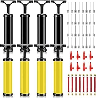 Chumia 8 Sets Ball Pumps Air Pump Bulk for Balls with Needle, Nozzle, Extension Hose Sports Ball Tool for Soccer Basketball Football Volleyball image