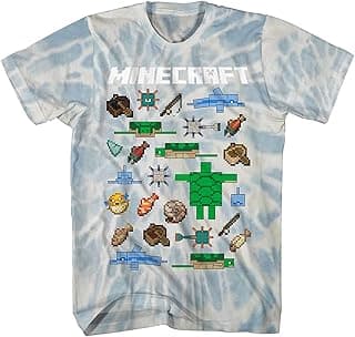 Boys Video Game T-Shirt - Black and Green Creeper Face - Official Shirt