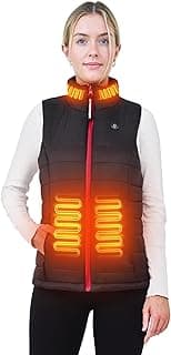 ANTARCTICA GEAR Women's Heated Vest With 16000mAh Battery Pack, Rechargable Lightweight Heated Vest for Winter Outdoor image