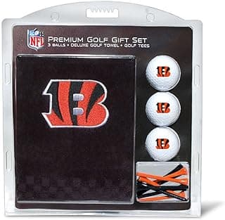 Team Golf Premium NFL Golf Gift Set: Embroidered Deluxe Golf Towel, 3 Golf Balls, and 14 Golf Tees (2-3/4" Regulation) image