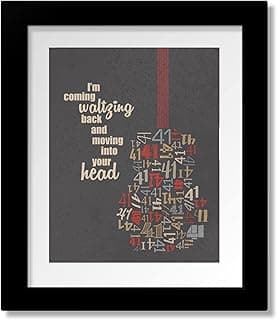 Number No 41 - Song Lyric Wall Art Print Inspired Wall Decor Poster image