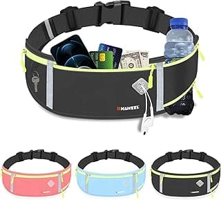Running Fanny Pack Waist Bag Phone Holder Belt with Water Bottle Holder Suitable for Runner Cycling Hiking Accessories for iPhone 12 Plus Samsung Galaxy etc. image