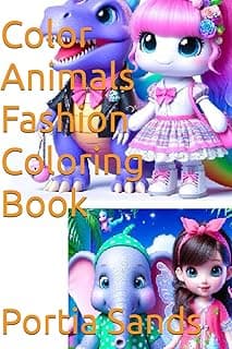 Color Animals Fashion Coloring Book image