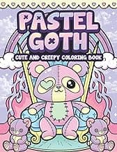 Pastel Goth Cute And Creepy Coloring Book: Kawaii And Spooky Gothic Satanic Coloring Pages for Adults (Pastel Goth Coloring Series) image
