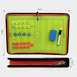 Soccer Clipboard, Basketball Coaching Board, Magnetic Tactics Strategy Board,Coach Training Equipment, for Tactical Training (Football) image