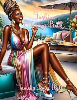 Women's Fashion Coloring Book image