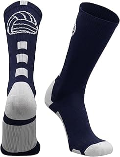 MadSportsStuff Volleyball Socks for Girls, Women & Teens in Crew Length Volleyball Accessories and Gifts image