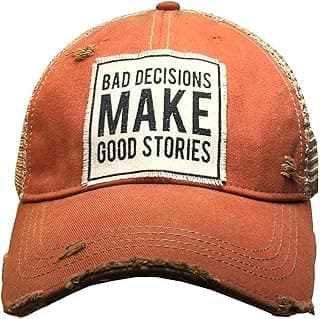 Funny Hats for Women and Girls, Distressed Trucker Baseball Cap with Sayings image