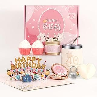 Birthday Gifts for Women, Spa Gifts Basket Set Relaxation Gifts with Tumbler Cup for Her,Mom,Wife,Female Friends, Coworker,Teacher, Nurse,Gift Idea for Women 40th, Unique Women Who Have Everything image